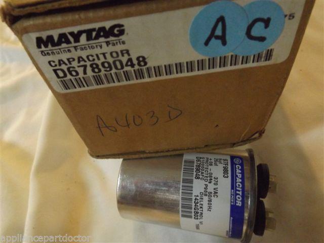 MAYTAG/AMANA AIR CONDITIONER D6789048 Capacitor NEW IN BOX MAYTAG/AMANA AIR CONDITIONER D6789048 Capacitor NEW IN BOX